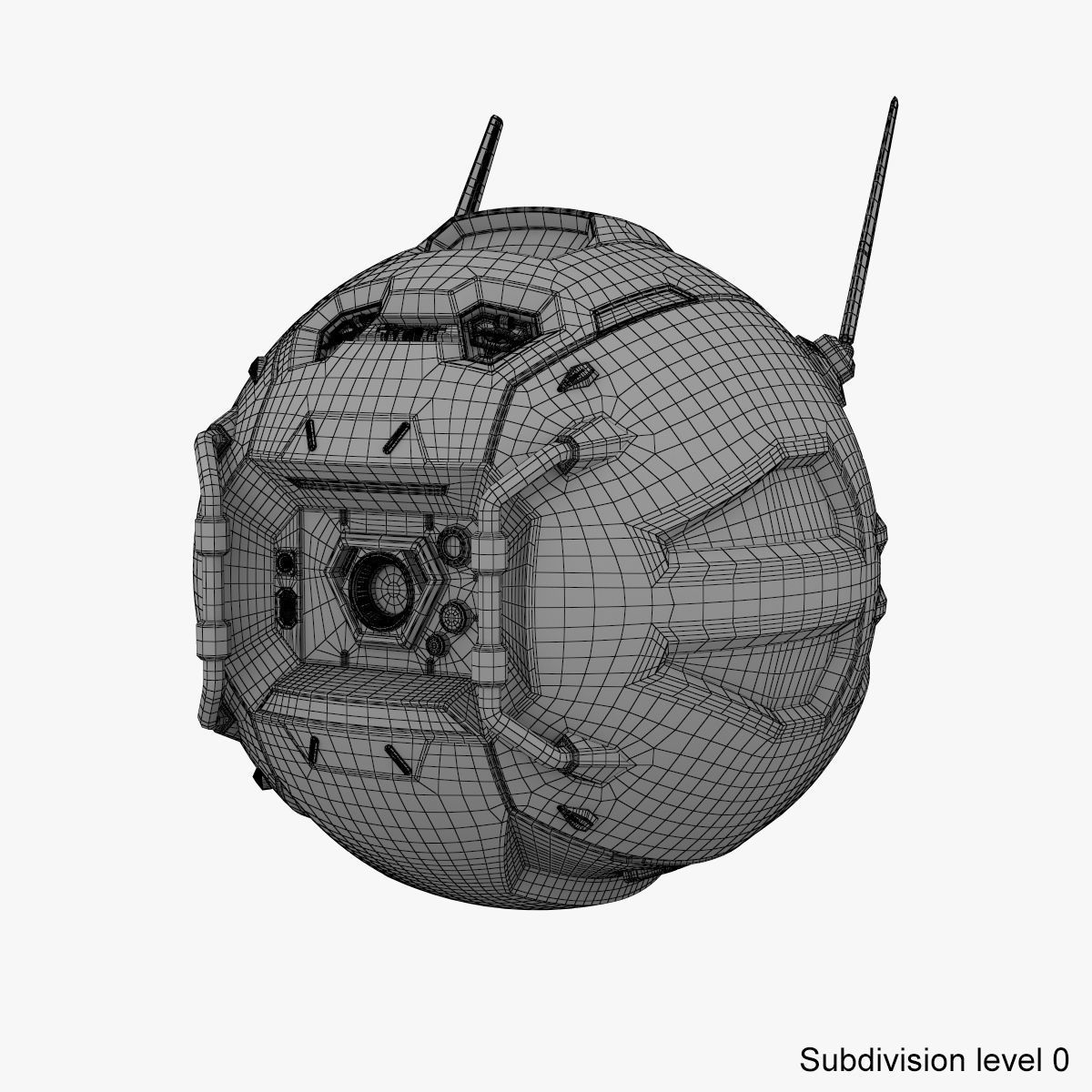 Sci-Fi Drone 3D model_15