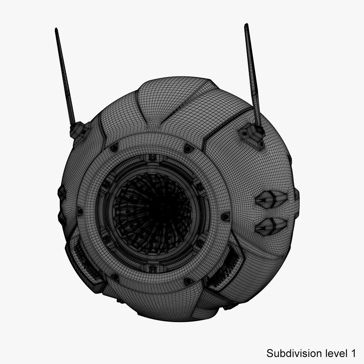 Sci-Fi Drone 3D model_22