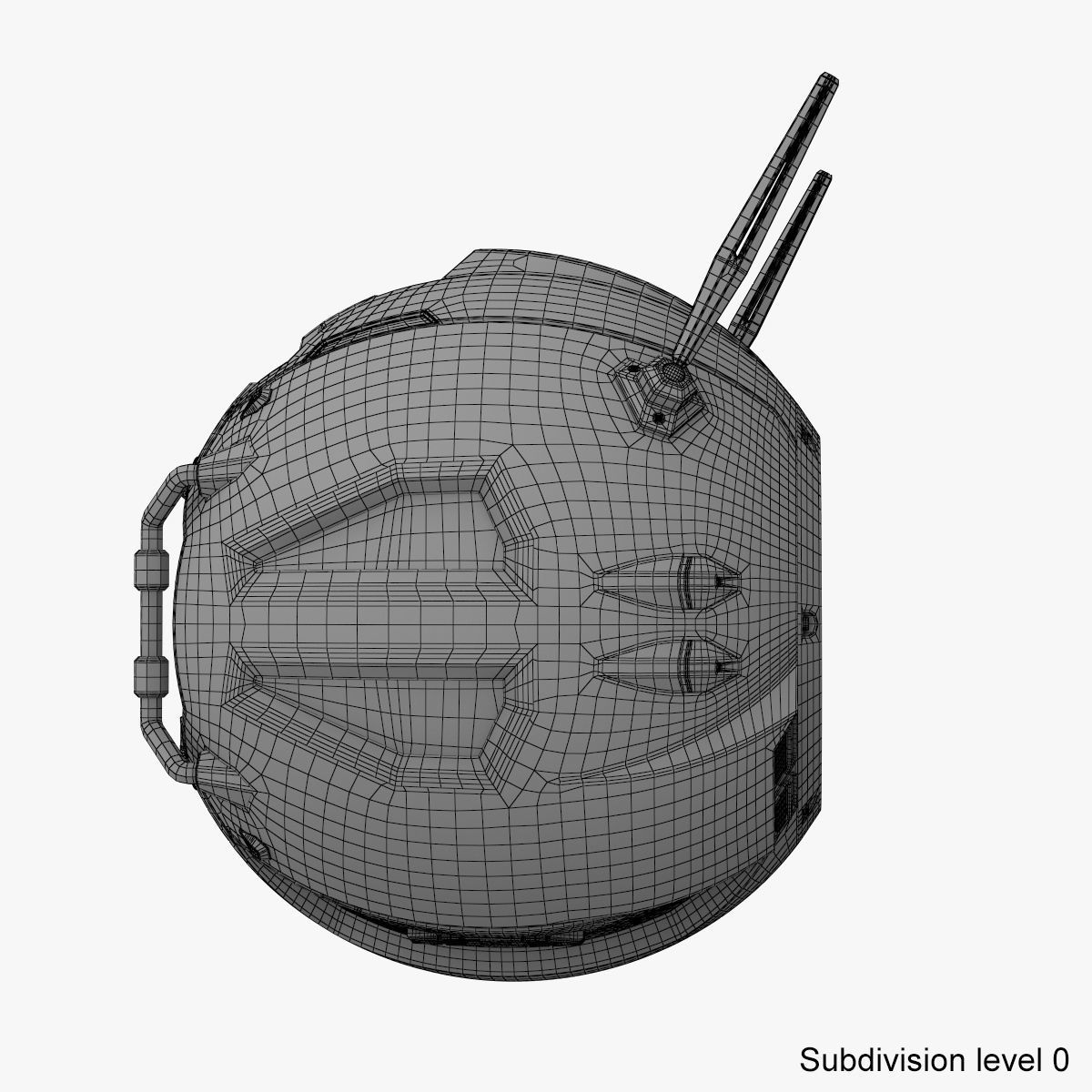 Sci-Fi Drone 3D model_17