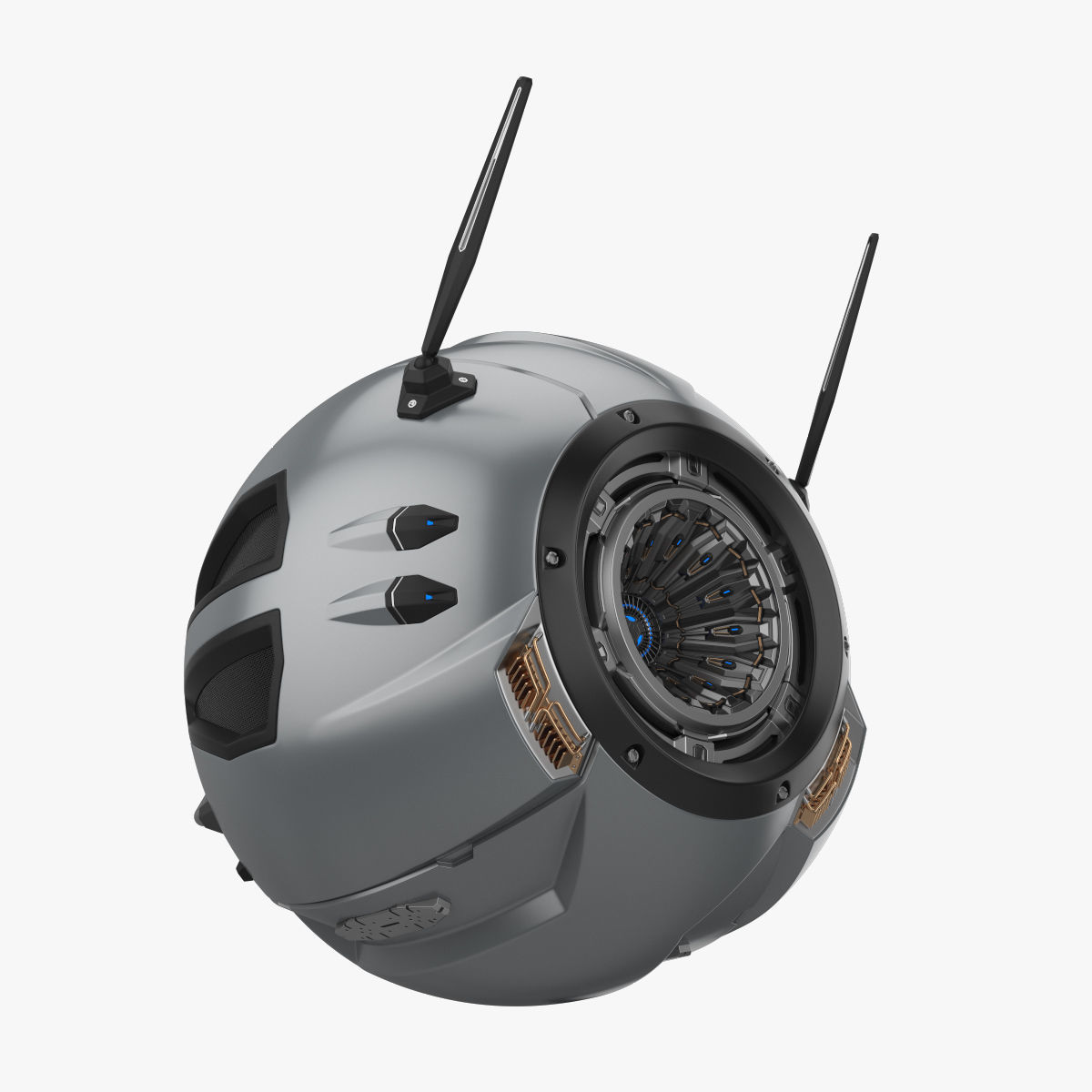 Sci-Fi Drone 3D model_9