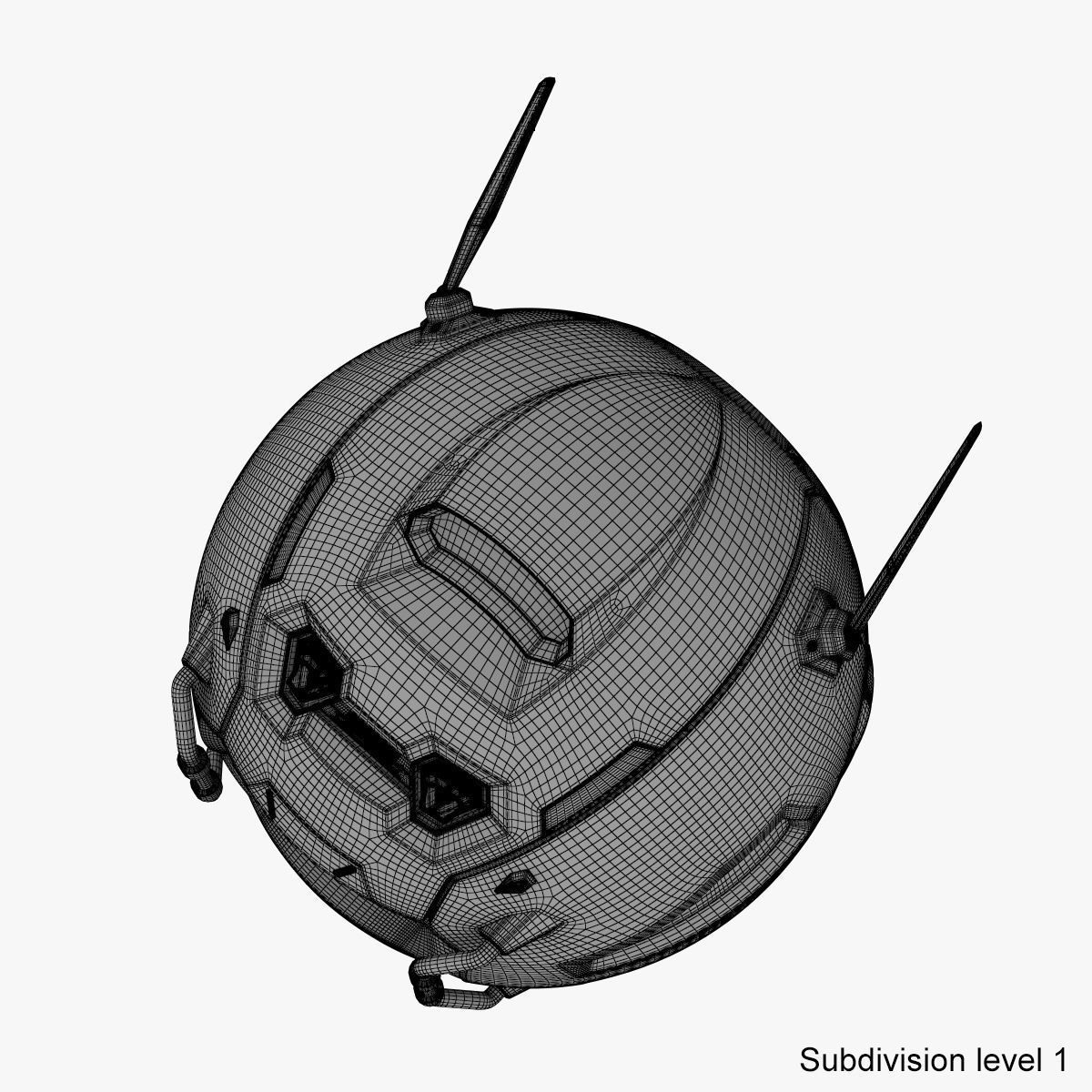 Sci-Fi Drone 3D model_20