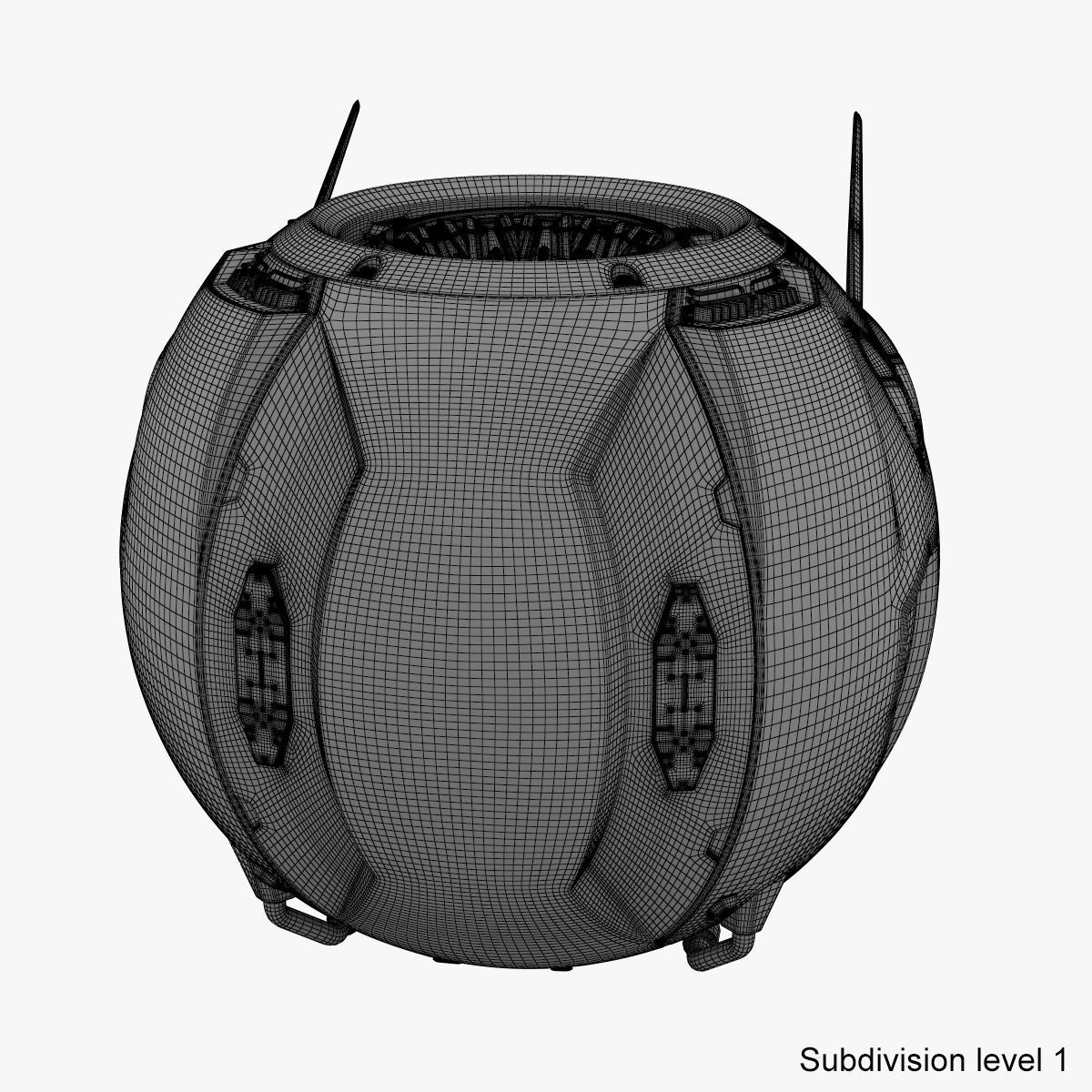 Sci-Fi Drone 3D model_26