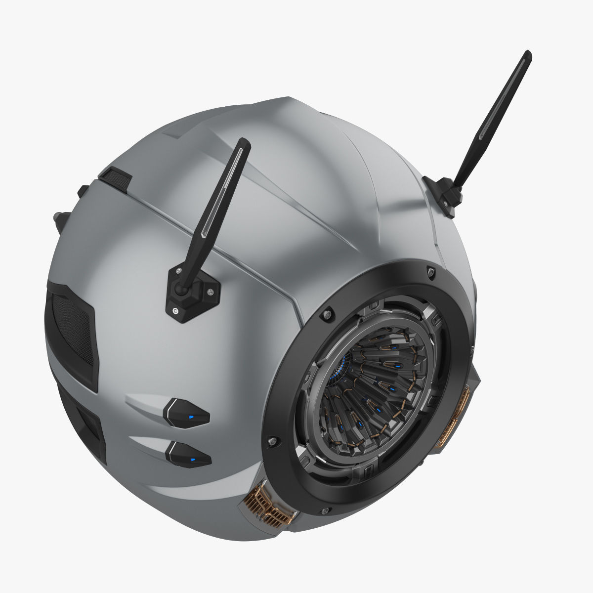 Sci-Fi Drone 3D model_10