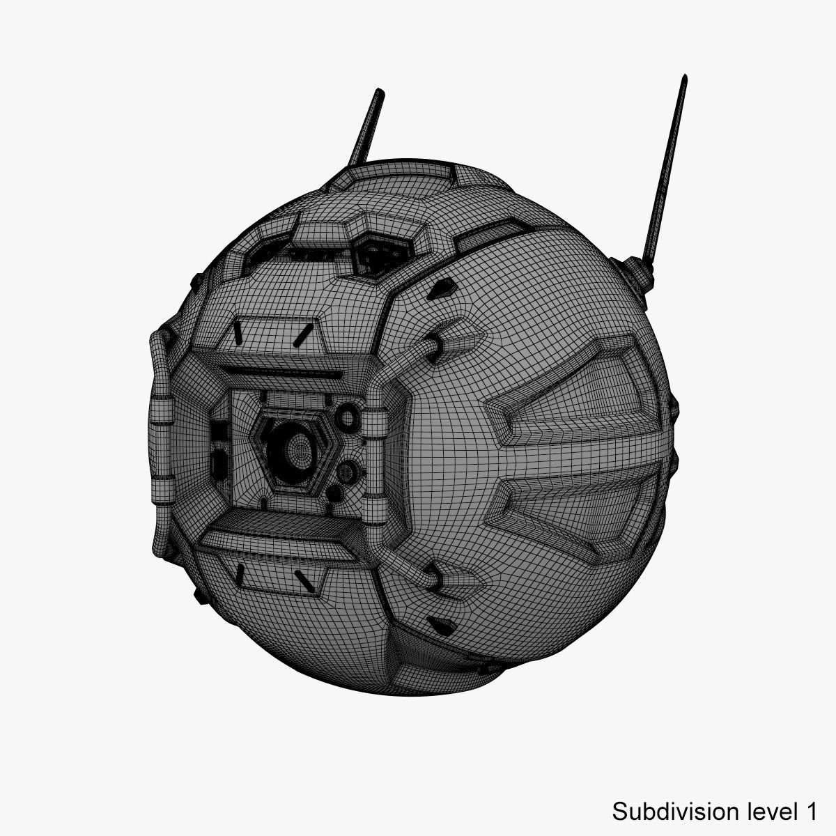Sci-Fi Drone 3D model_16