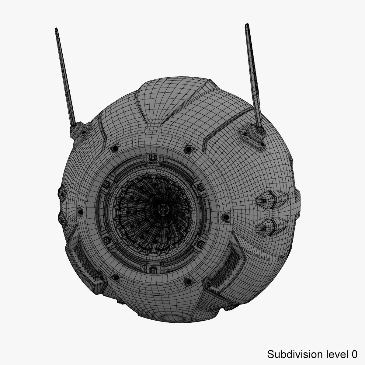 Sci-Fi Drone 3D model_21