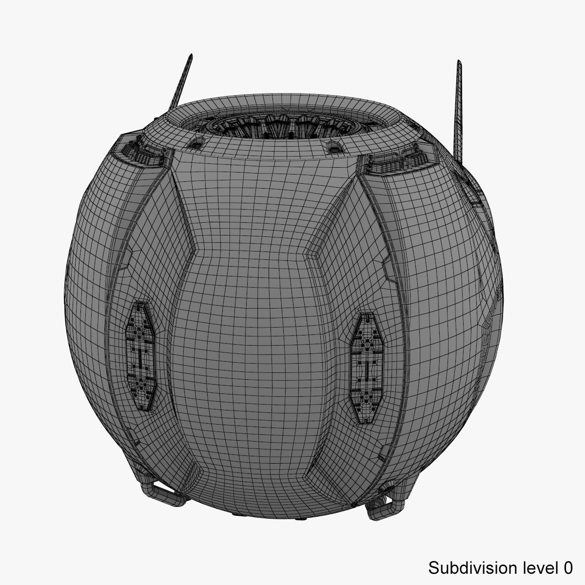 Sci-Fi Drone 3D model_25