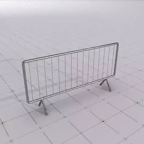 Steel Barrier Low-Poly Prop