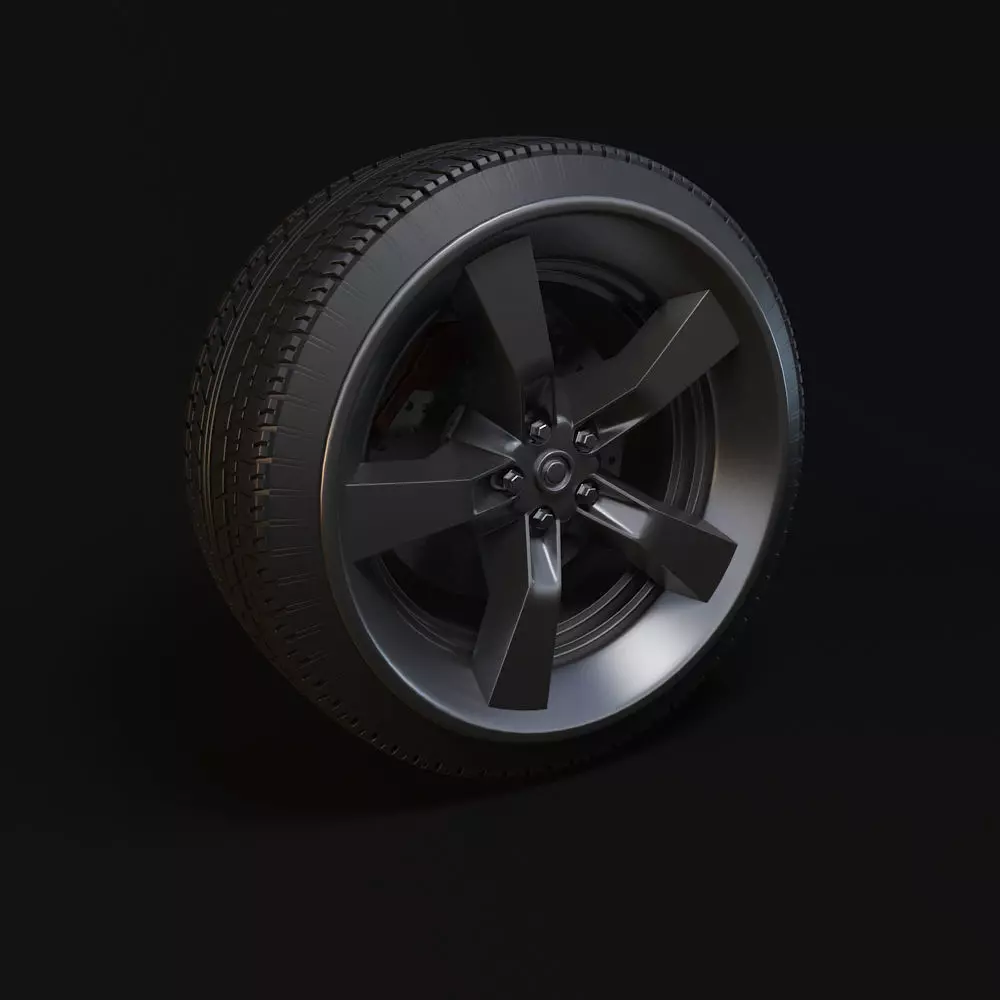 tyre hubs wheel Free 3D model
