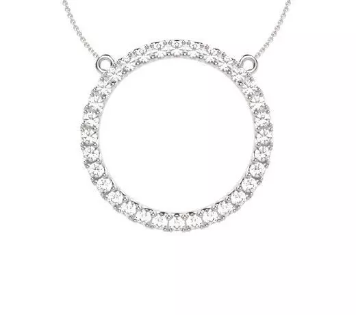 25mm Round Circle Pendant 3D print model_0