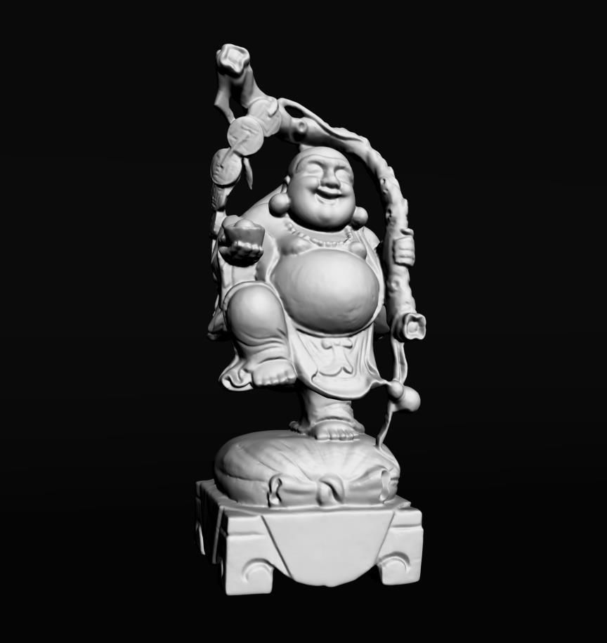Maitreya Statue 3D print model_3