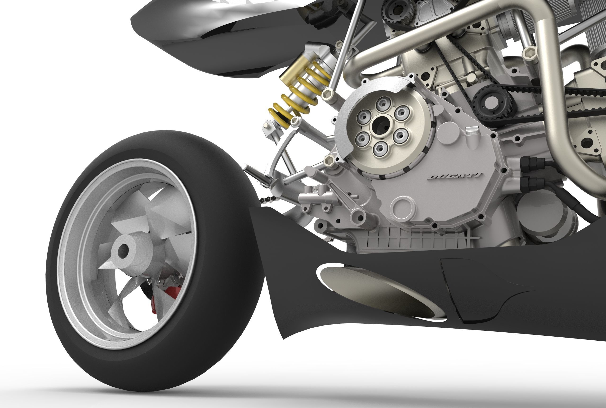 Ducati Cafe Racer 3D model_3