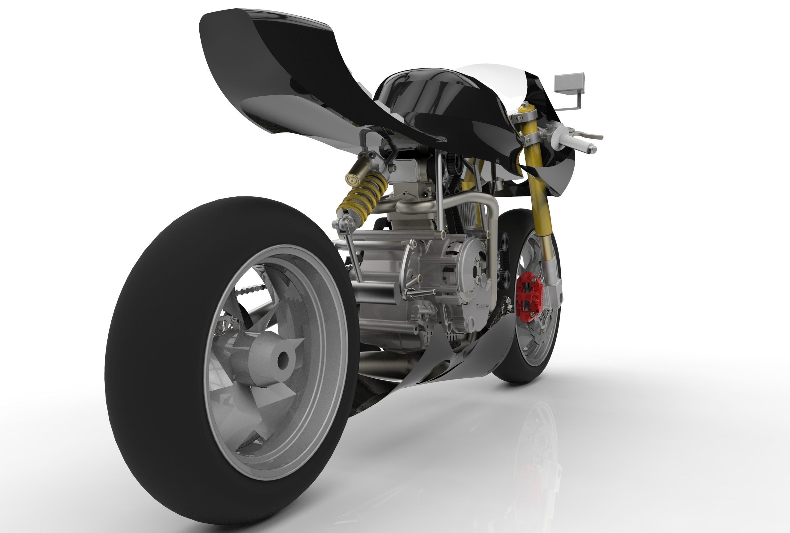 Ducati Cafe Racer 3D model_4
