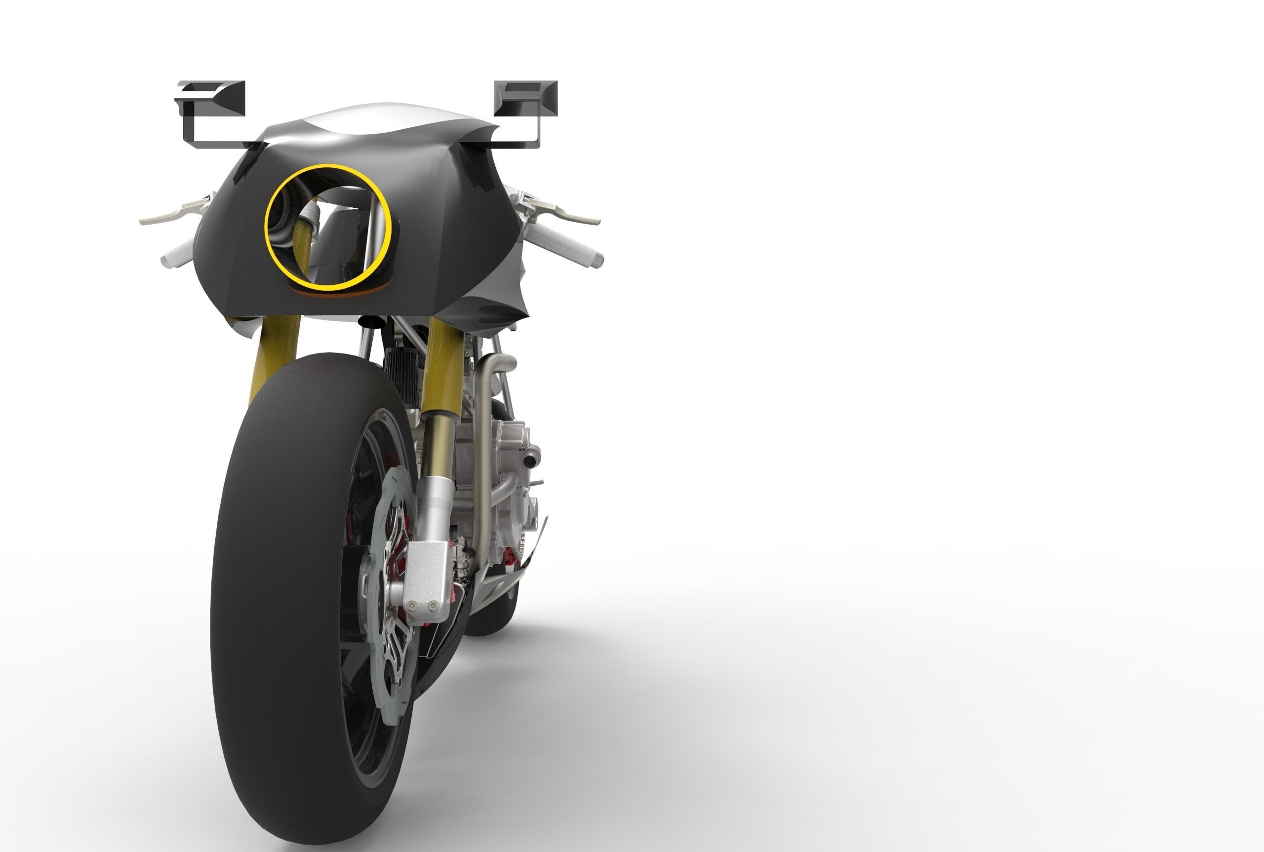 Ducati Cafe Racer 3D model_2