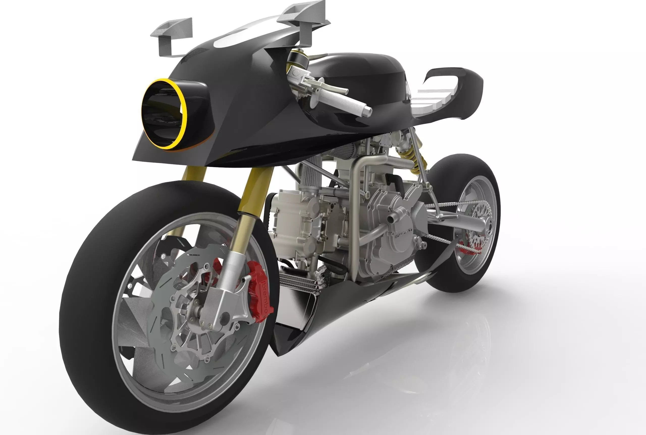 Ducati Cafe Racer 3D model_0