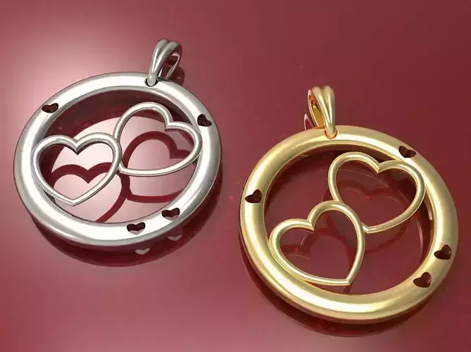 Pendant Hearts Valentines Day