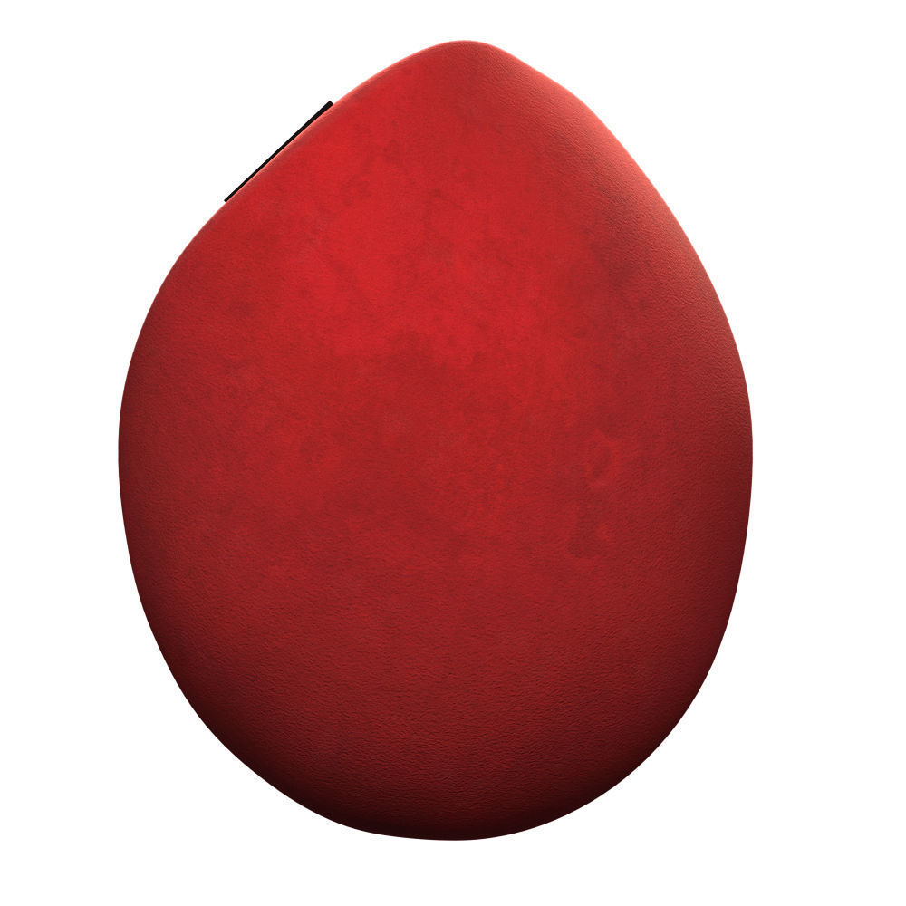 Military Red Beret of Army Special Forces with patch emblem Low-poly 3D model_4