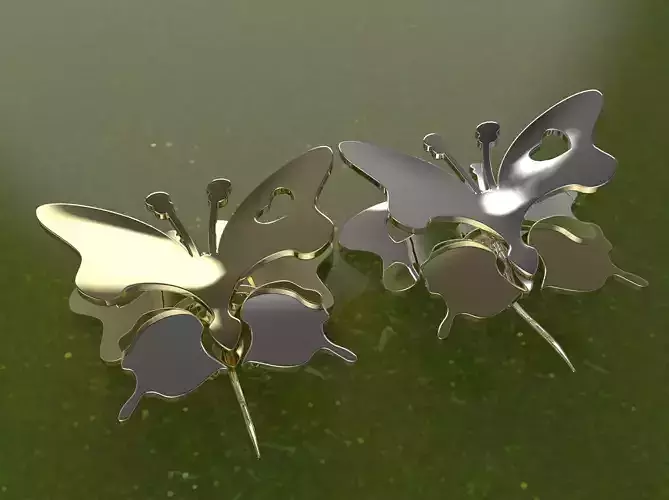 Pendant Butterfly Brooch Valentines Day