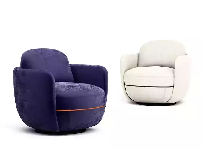 Wittmann Miles Lounge armchair  3D model