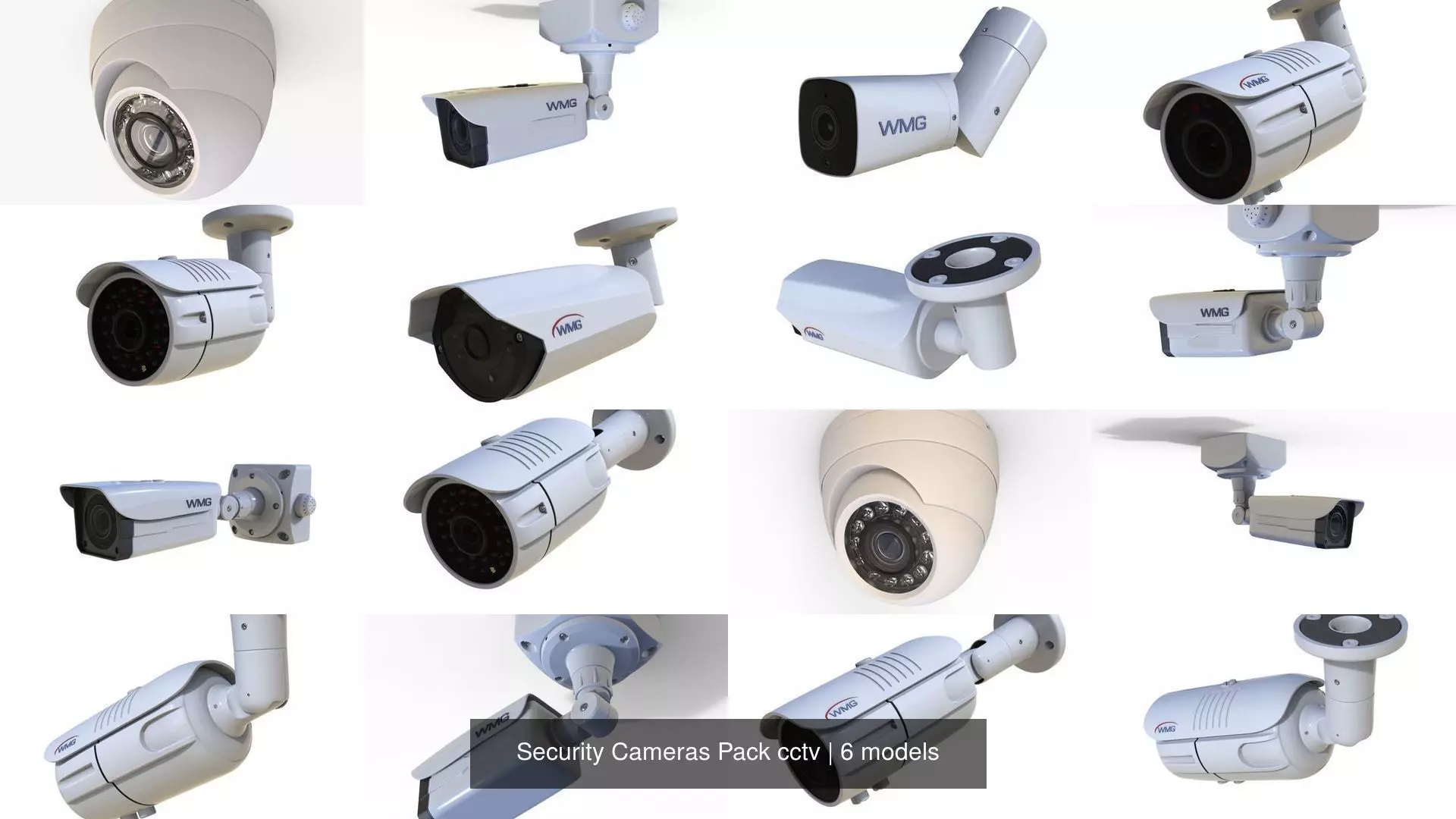 Security Cameras Pack cctv 3D Model Collection_0