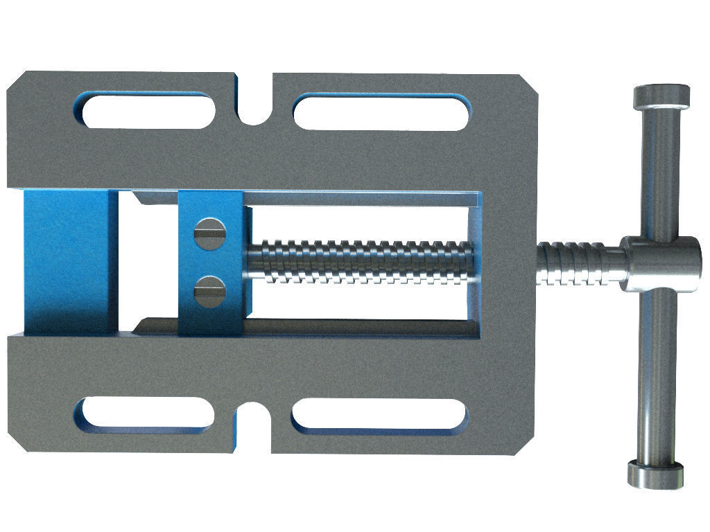 Drill Press Vise 3D model_9
