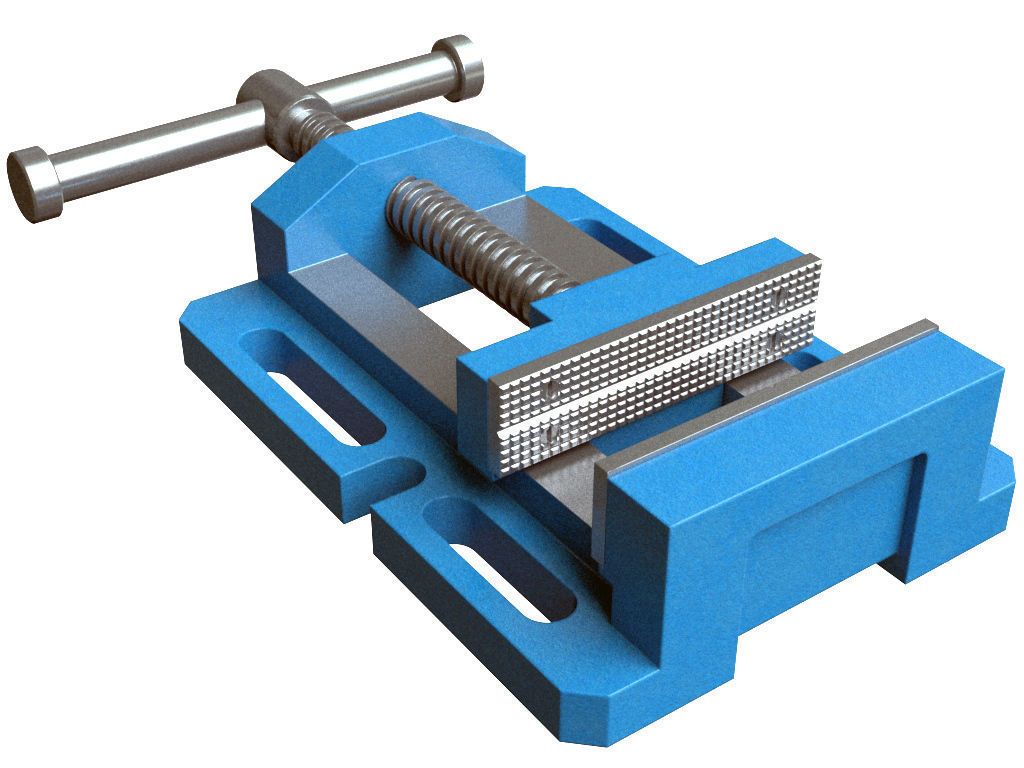 Drill Press Vise 3D model_2