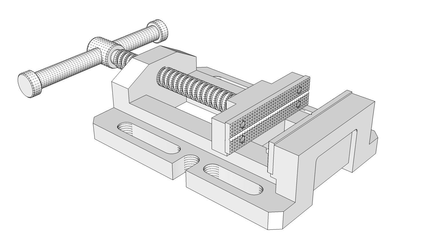 Drill Press Vise 3D model_12