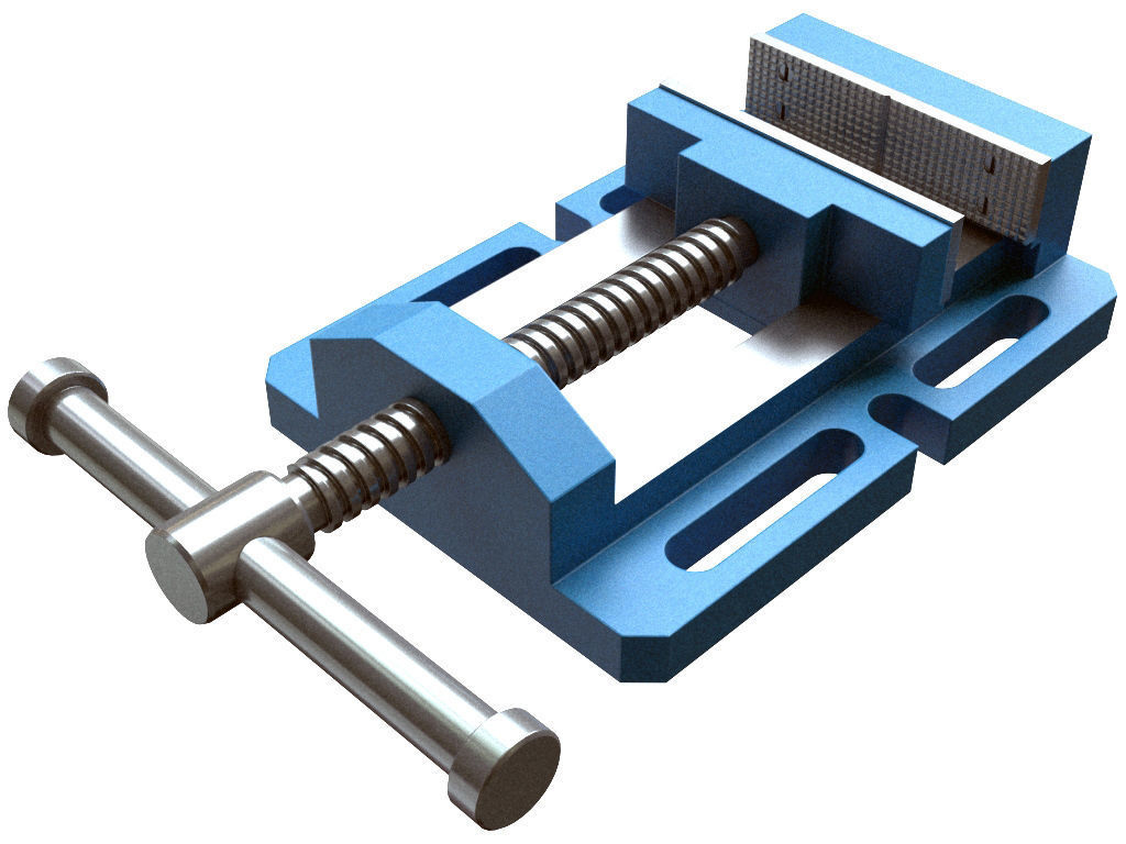 Drill Press Vise 3D model_4