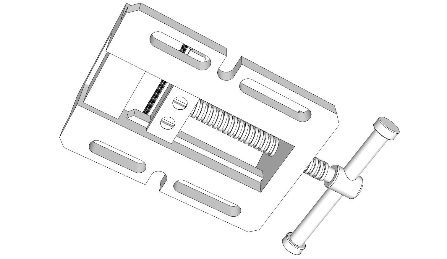 Drill Press Vise 3D model_16