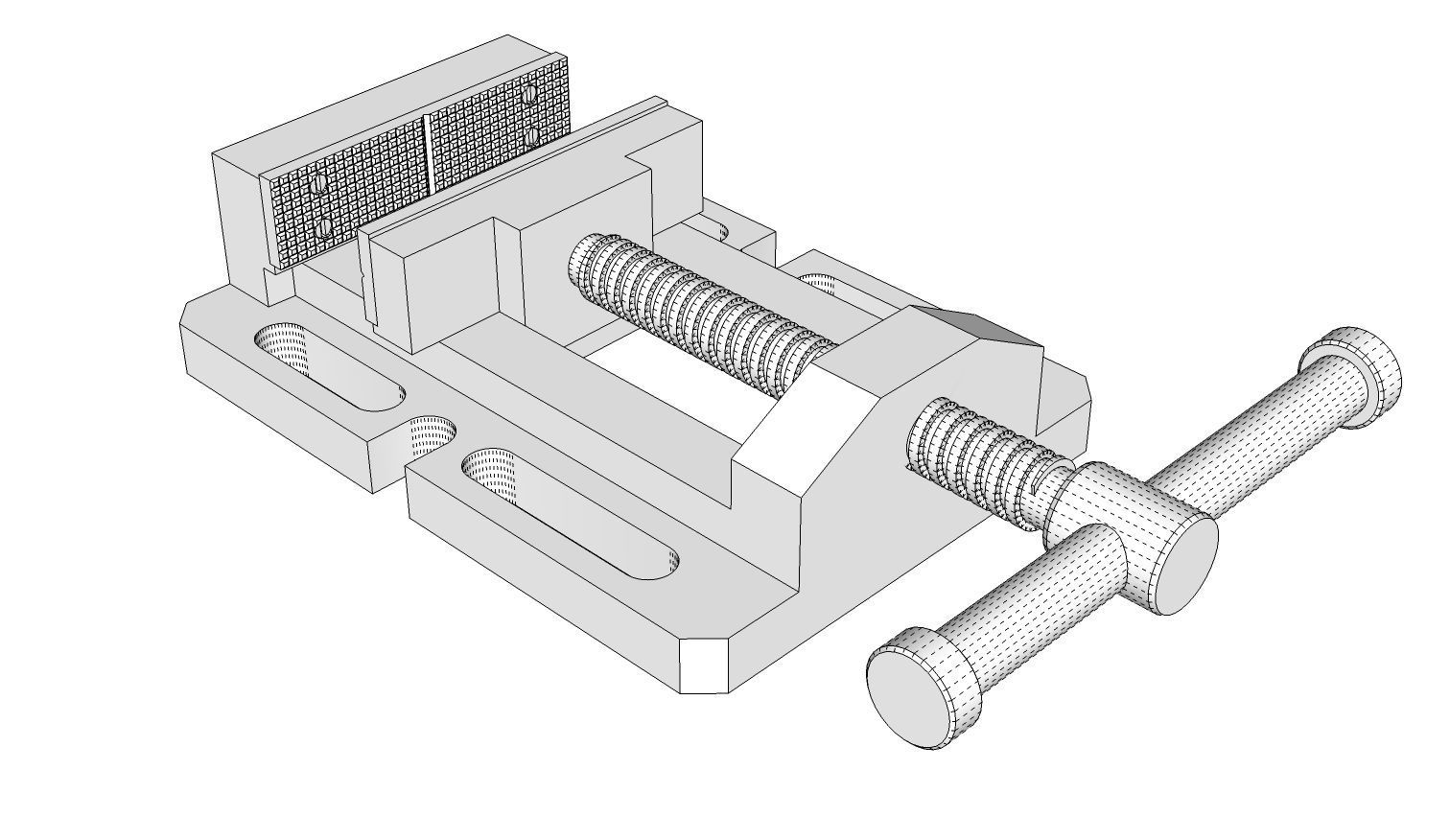 Drill Press Vise 3D model_14