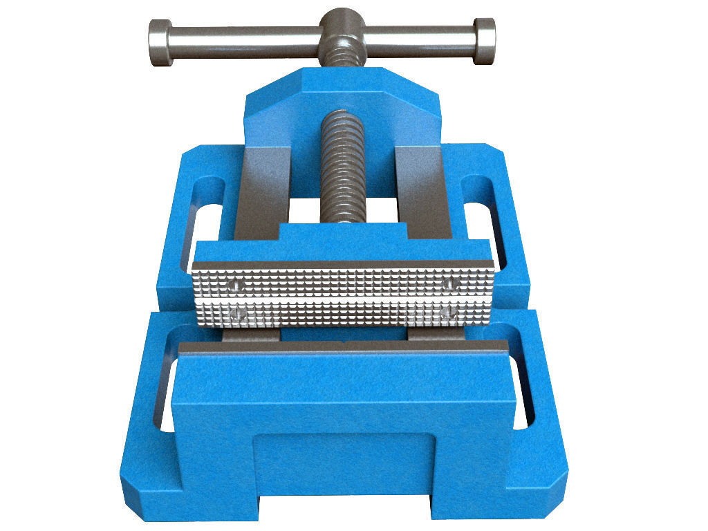 Drill Press Vise 3D model_1