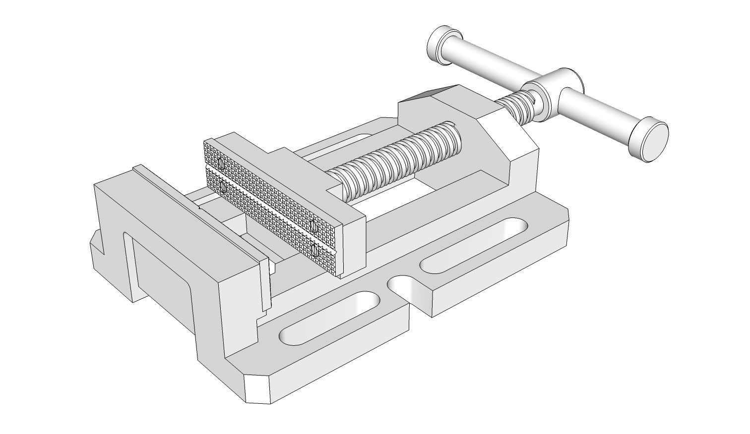 Drill Press Vise 3D model_10