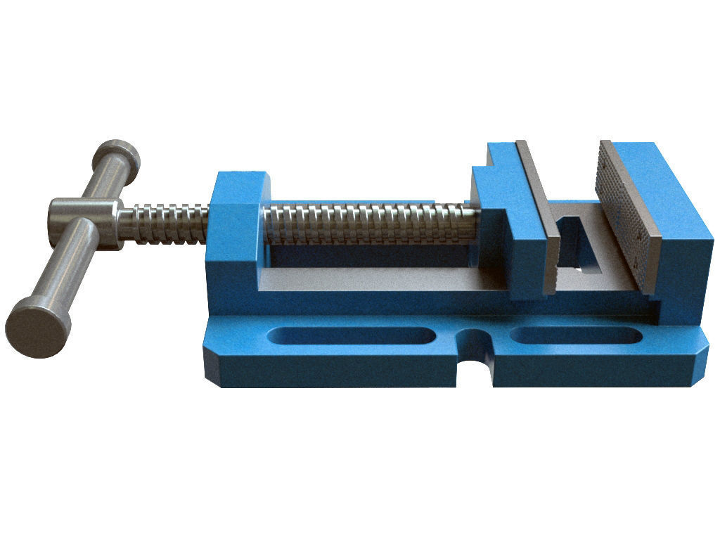 Drill Press Vise 3D model_3