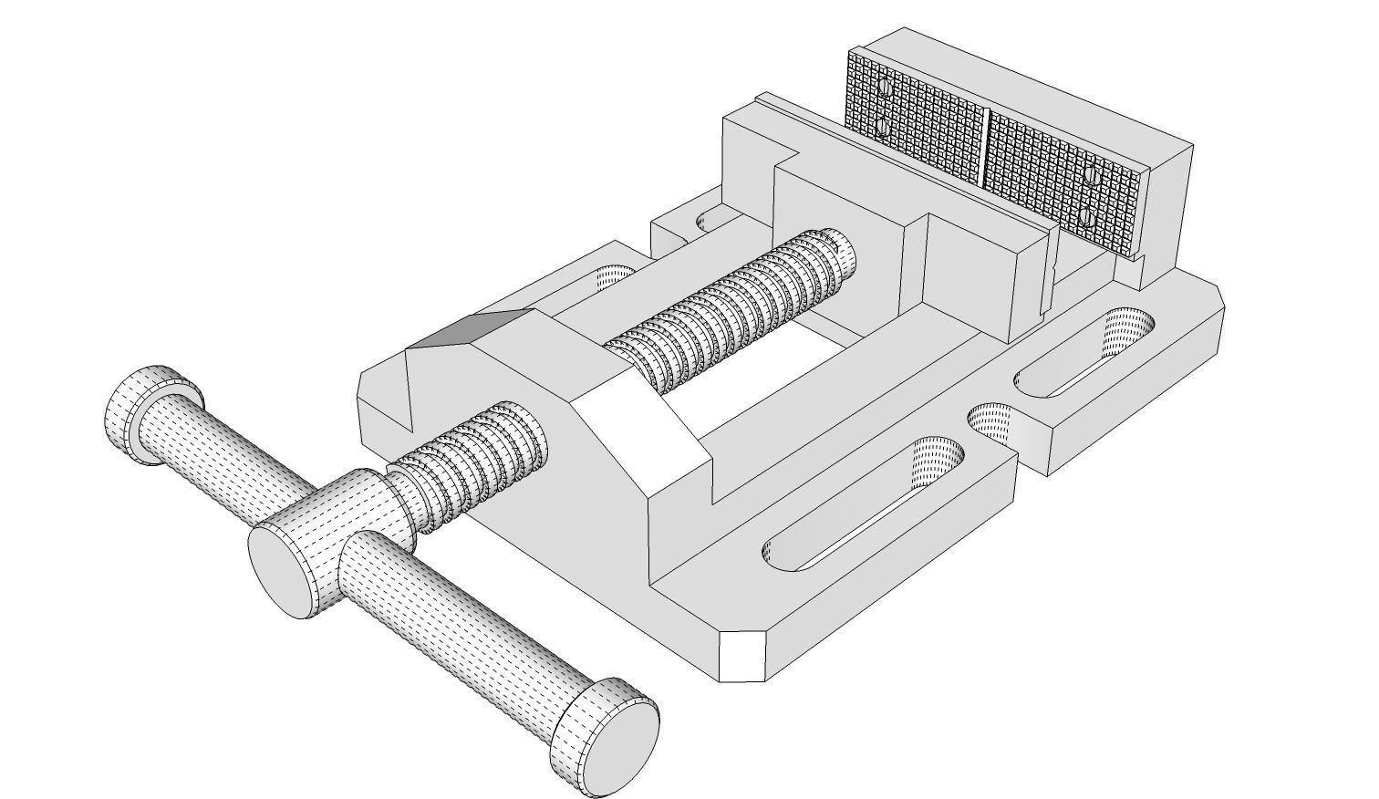 Drill Press Vise 3D model_13