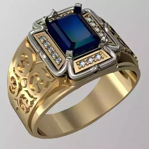 male ring   eastern  3D print model