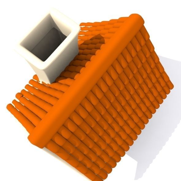 Cartoon House 3D model_3