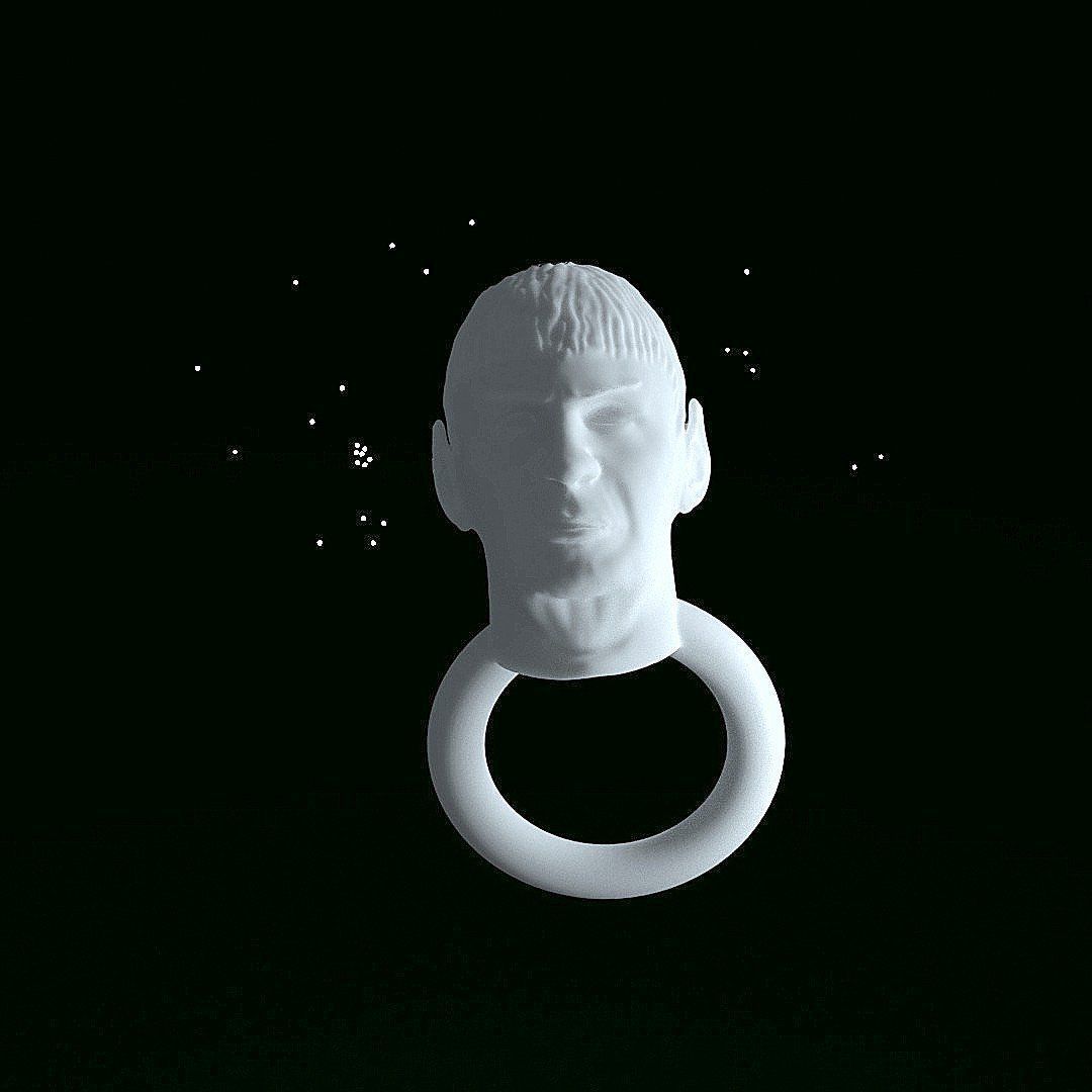MR SPOCK RING 3D print model_1