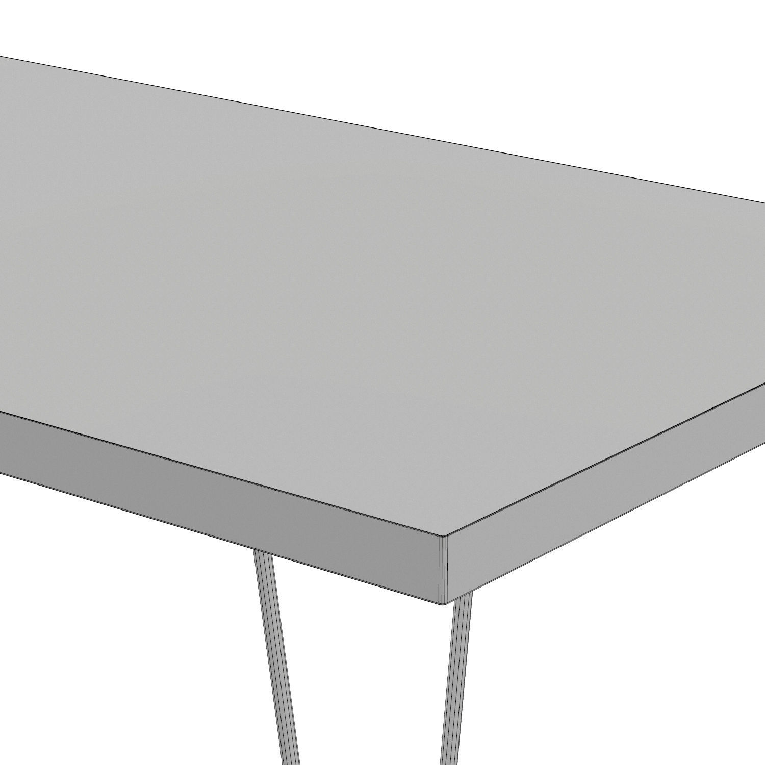 Sidetable - Muscida -  Low-poly 3D model_4