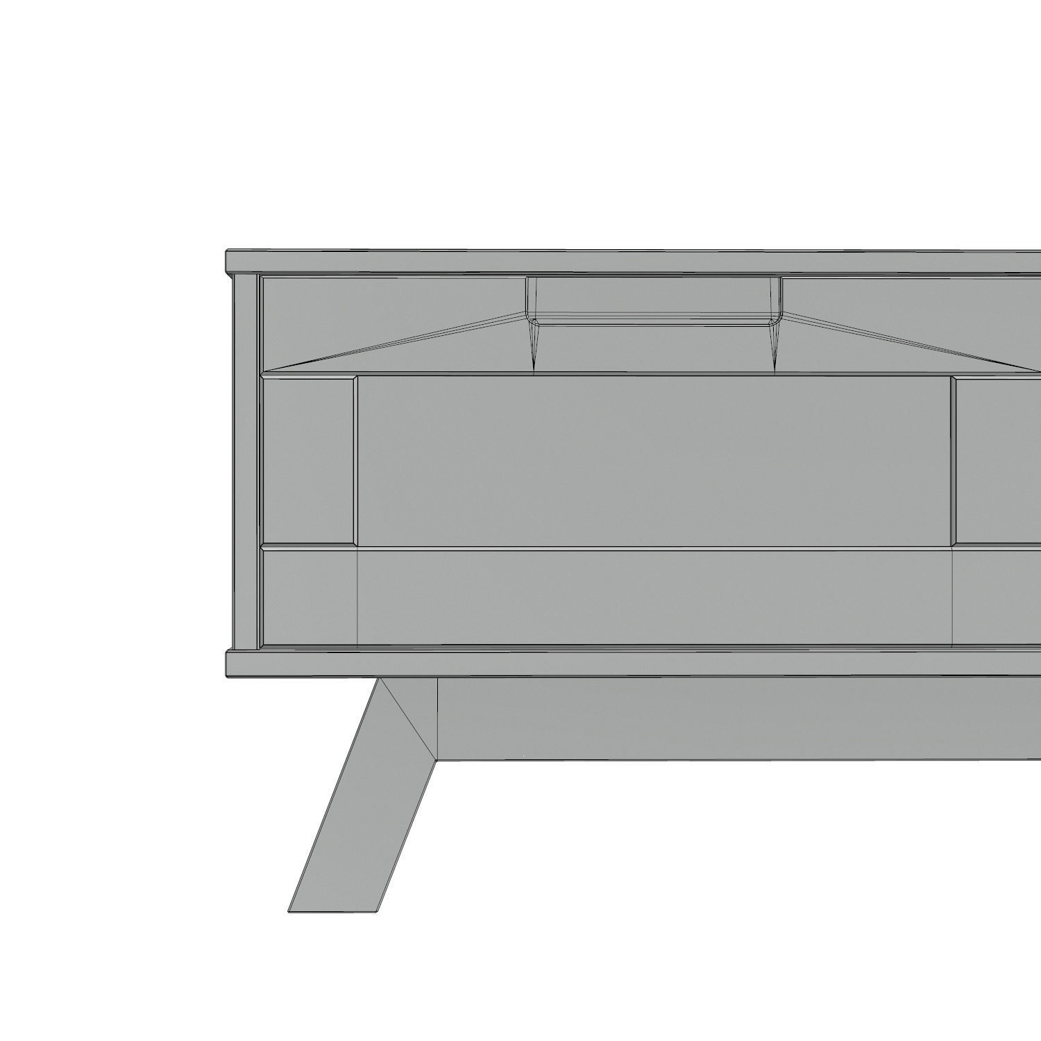 Sidetable - Phecda -  Low-poly 3D model_4