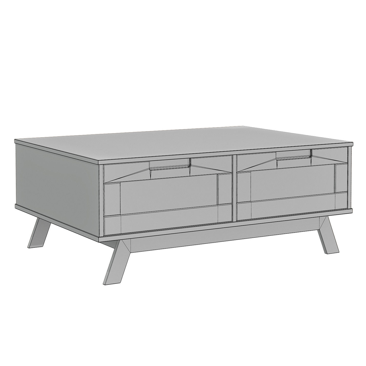 Sidetable - Phecda -  Low-poly 3D model_2