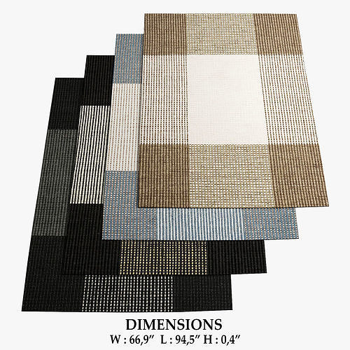 Bologna Rugs 172 3D model