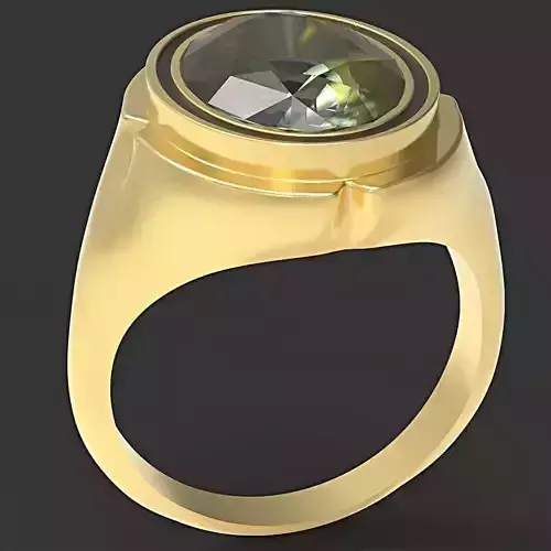 oval ring 3D print model
