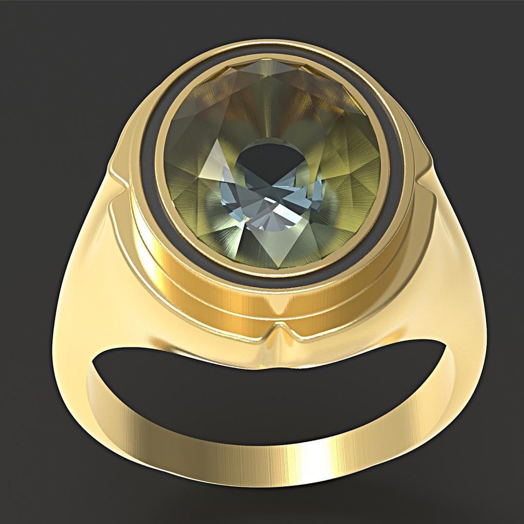 oval ring 3D print model_1