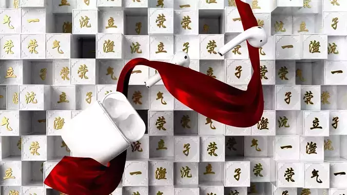  Super Fine AirPods for C4D Modeling Rendering