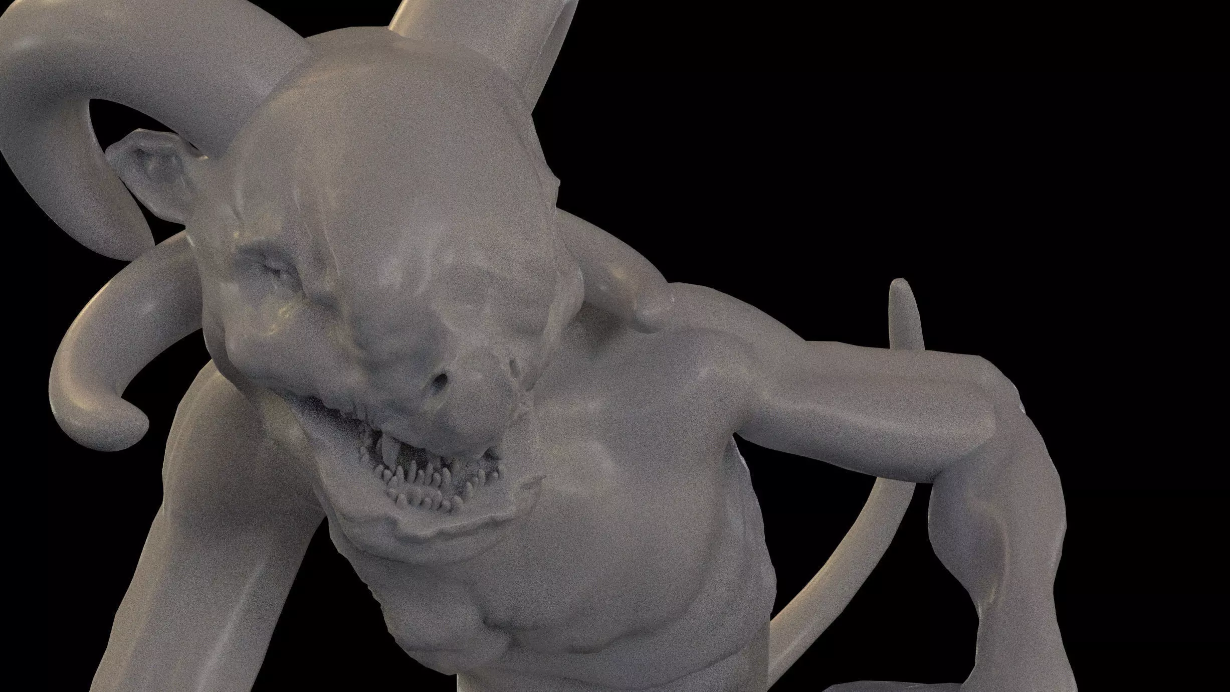 Black Demon model 3D model_0