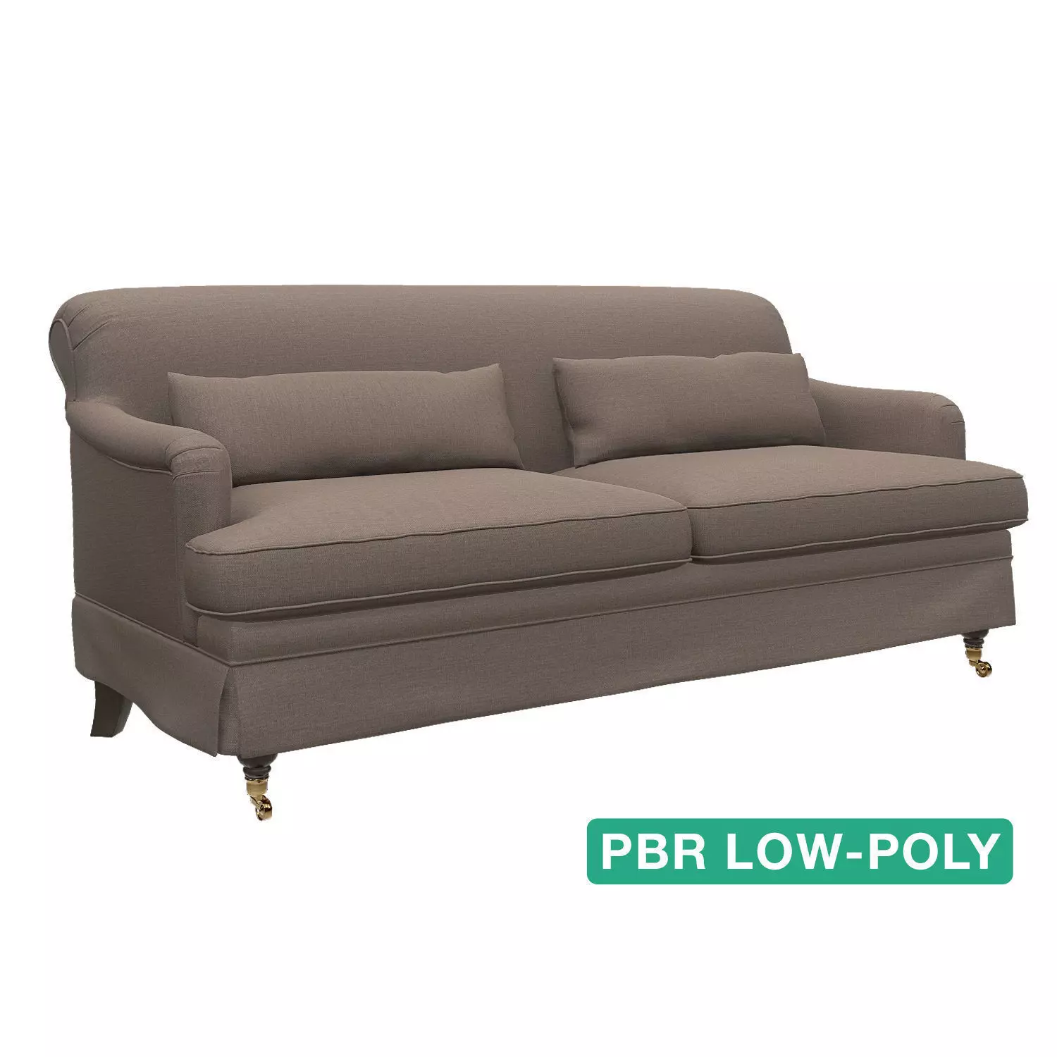 Couch Sofa - Adhara -  Low-poly 3D model_0