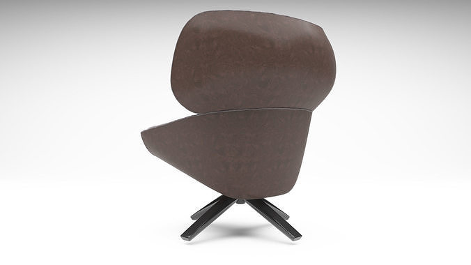 Tabano Chair 3D model - BeB Italia 3D model 4