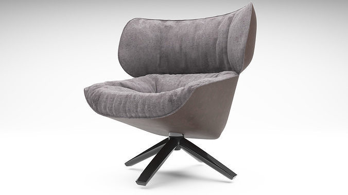 Tabano Chair 3D model - BeB Italia 3D model 2