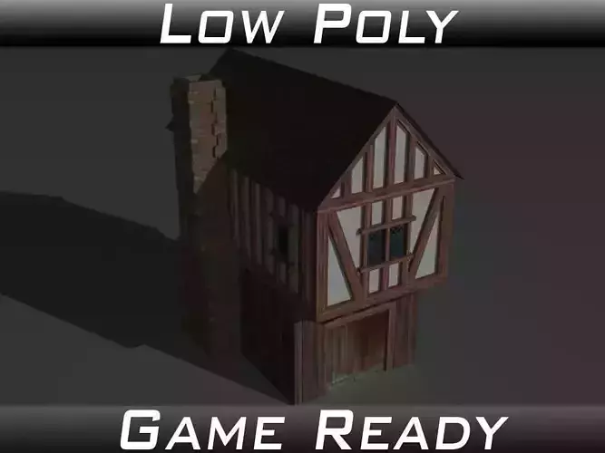 Medieval Building 01 Low-poly 3D model