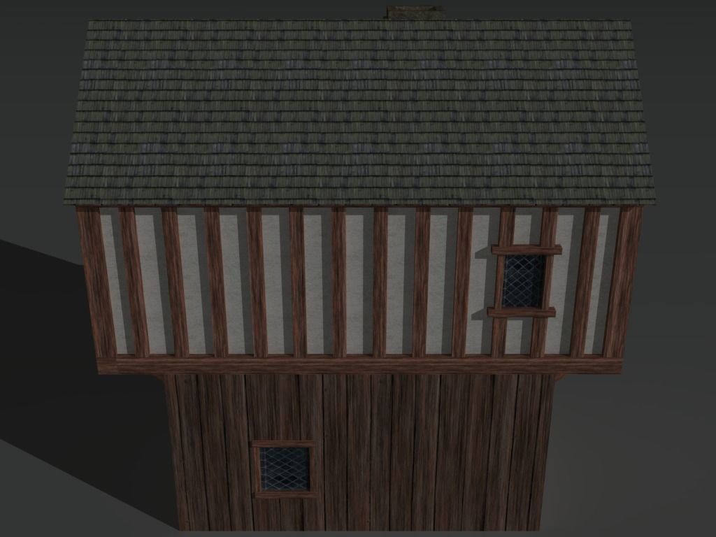 Medieval Building 01 Low-poly 3D model_3
