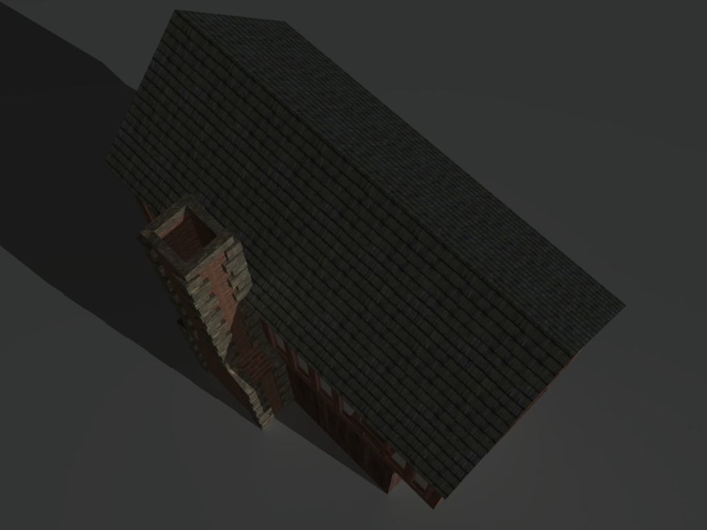 Medieval Building 01 Low-poly 3D model_9